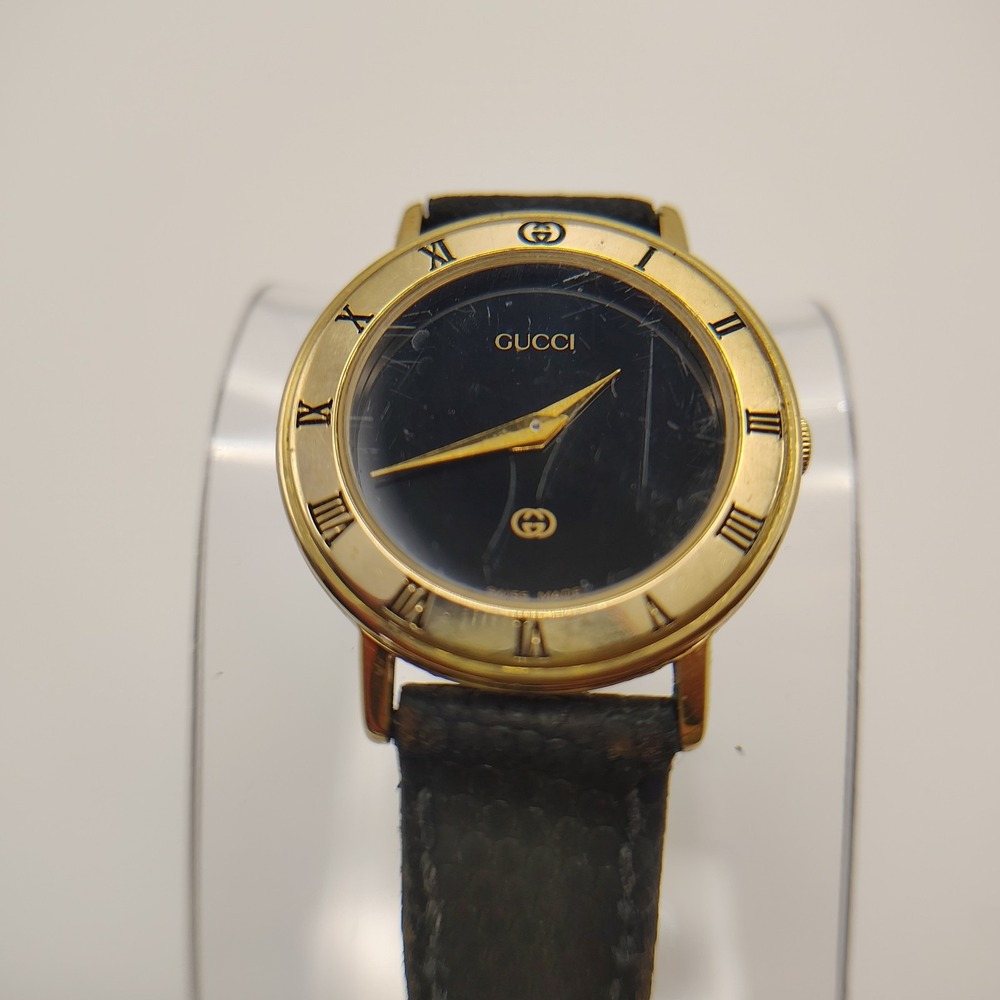 Vintage 1992 Authentic‎ GUCCI 3001L Swiss Womens Quartz Watch Lizard Skin band - Picture 2 of 11